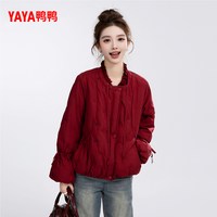移动端：YAYA 女2026秋冬新品小个子印花保暖少女休闲百搭短款外套S