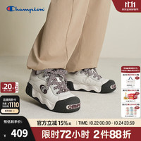 Champion 冠军面包鞋26秋季新款女鞋百搭休闲板鞋男增高大头运动鞋 深棕(男款) 42 (260mm)