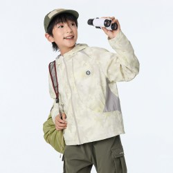 onmygame 儿童防泼水连帽外套