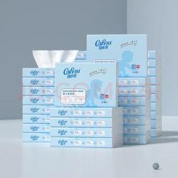 可心柔 V9婴儿保湿抽纸 3层60抽40包 云柔巾