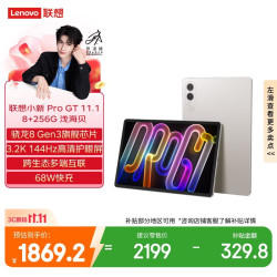 联想 小新 Pro GT 11.1英寸 平板电脑（3200*2000、骁龙8Gen3、8GB、256GB、WiFi版、浅海贝)