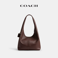 COACH 新款女士PILLOW BROOKLYN 34号单肩包手提包大容量高级感女包 B4/枫树棕色