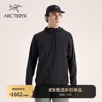 始祖鸟 SIMA HOODY 轻量透气 黑色 L 男款连帽卫衣