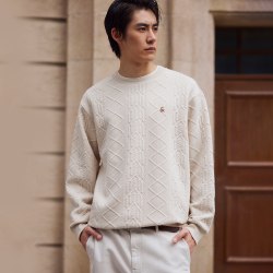 杰克琼斯 肌理提花polo领立领拉链开衫卫衣