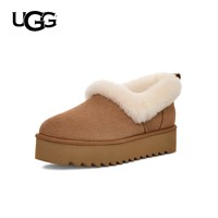 UGG 秋季女士时尚舒适茸茸毛鞋领厚底圆头休闲懒人毛毛鞋 1166733