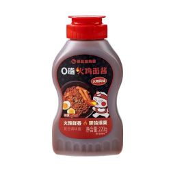 暴肌独角兽 独角兽暴肌厨房0脂火辣味火鸡面酱220g无添加白砂糖拌面爆辣椒酱