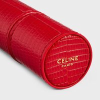 CELINE 自营欧洲直邮CELINE思琳 红色蜥蜴纹口红盒男女同