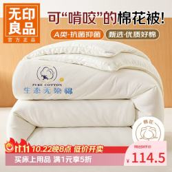 无印良品 今晚八点五折！A类棉花被