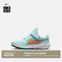 耐克 摘星号幼童专业跑步鞋秋冬男女童NIKE STAR RUNNER 5 HF7005 404冰川蓝/荷兰橙/能量绿/黑 35