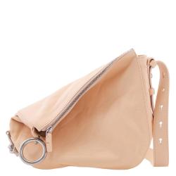 BURBERRY Crinkled Leather Small Knight Bag
