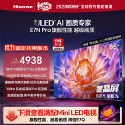 海信 65E7N-PRO 液晶电视 65英寸 4K 固定挂架款