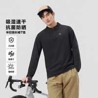 斯凯奇 长袖T恤 男士 碳黑 2XL