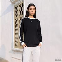 移动端：阿迪达斯 三条纹舞动系列蕾丝花边休闲长袖T恤女秋季adidas阿迪达斯轻运动