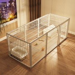 小雨点 猫笼子家用室内一体猫屋带超大自由空间宠物兔笼子小户型猫狗别墅