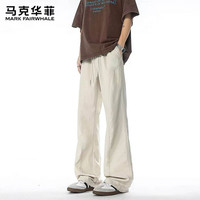 马克华菲 男士宽松微喇休闲裤