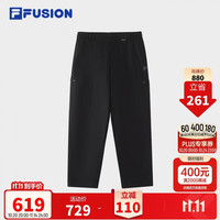 FILA FUSION 斐乐潮牌梭织长裤男2026冬季新款时尚宽松裤子休闲裤