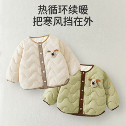 婧麒 儿童保暖加绒内胆棉服（多款任选）