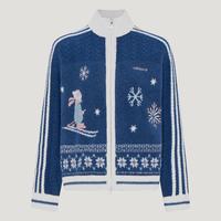 阿迪达斯 滔搏adidas阿迪达斯三叶草女子运动休闲舒适针织开衫外套LE8837
