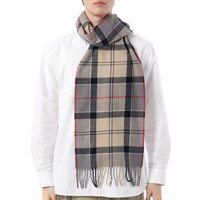 Barbour 韩国直邮Barbour男女同款Galingale格纹流苏围巾USC0300 TN31