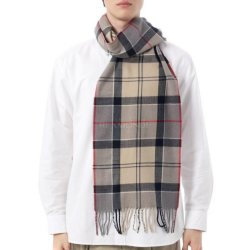 Barbour 韩国直邮Barbour男女同款Galingale格纹流苏围巾USC0300 TN31
