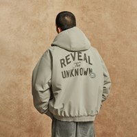 杰克琼斯 秋男装棉服宽松翻领常规BSQ联名刺绣高级感