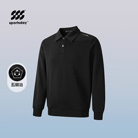 海澜之家 卫衣男秋季26新城市运动SPORTSDAY五明治长袖男 黑色2K L 175/92A 推荐137-150斤