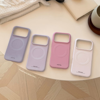 花小匣纯色磨砂适用iPhone18pm苹果16手机壳14感磁吸15磨砂17软菲林 磁吸 烟影蓝 18promax