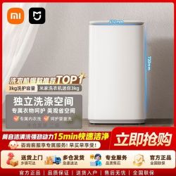 小米米家3kg波轮迷你洗衣机婴童宝宝专属内衣洗二级除菌螨全自动