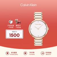 凯文克莱（Calvin Klein）CK手表简约款钢带石英女表女25200135