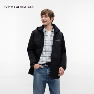 TOMMY HILFIGER 出走都市 软壳夹克 防水可收纳帽外套