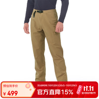 mont·bell montbell 户外男款四季中厚徒步露营登山防风防泼水舒适运动长裤 1105673 褐色
