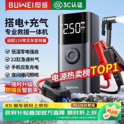 埠威 汽车应急启动电源充气泵一体机车载电瓶搭电宝打气搭电户外充电宝打火