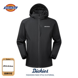 Dickies 加厚保暖棉服男冬季连帽纯色简约外套潮流百搭大码休闲款