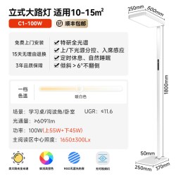 孩视宝 立式护眼灯大路灯学习阅读台灯专用儿童护眼台灯落地灯E1