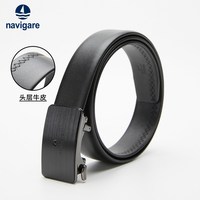 navigare 意大利小帆船皮带男士真皮自动扣腰带
