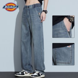Dickies 牛仔裤男春秋款宽松直筒男士休闲裤子夏季薄款冰丝阔腿裤