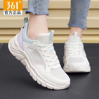 移动端：361° 361度运动鞋女鞋正品透气网面鞋厚底老爹鞋361官方旗舰店休闲鞋女