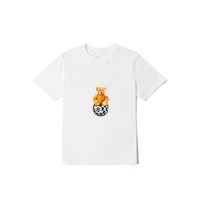 移动端、88VIP：VANS 纯棉圆领小熊印花短袖T恤