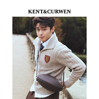 KENT&CURWEN 三狮系列秋冬 美利奴羊毛毛衣 针织衫 男 浅卡其色B7