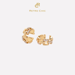 RC Retro Chic意大利复古时尚首饰 罗马链条耳骨夹