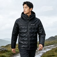 哥伦比亚 男装防水保暖防跑绒650蓬羽绒服