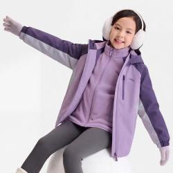 安踏 外套+内胆丨防泼水小软壳摇粒绒两件套户外秋冬男女童儿童外套