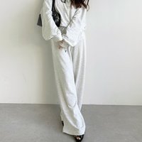 日本直邮GeeRA YOUING 双腰宽松运动裤 长裤裤子阔腿裤