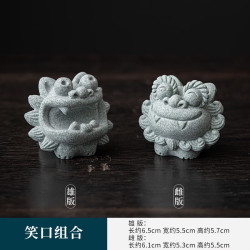 灵沐 国风萌趣可养动物茶桌小装饰品