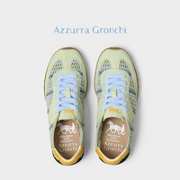 Azzurra Gronchi AG飞驰系列旷野编织面休闲德训鞋子26秋季新品复古优雅薄底休闲鞋