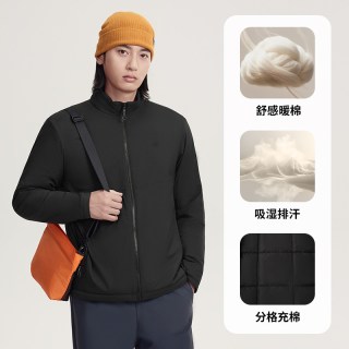 移动端：探拓 户外2026新款夹棉外套男款秋冬立领夹克保暖防风徒步登山棉服