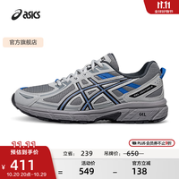 亚瑟士 男鞋女鞋舒适运动鞋耐磨透气越野慢跑鞋 GEL-VENTURE 6 灰色/黑色