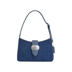 COACH 女士时尚PVC配皮单肩手提包