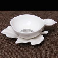 陶立方 茶具茶漏德化陶瓷白瓷白玉葫芦网架茶滤茶具配件茶器茶叶过滤器 TF-5337
