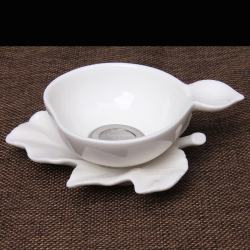 陶立方 茶具茶漏德化陶瓷白瓷白玉葫芦网架茶滤茶具配件茶器茶叶过滤器 TF-5337